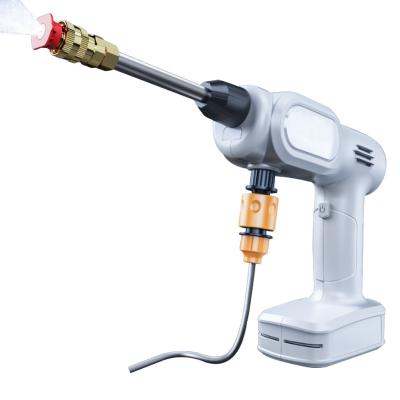 China ABS 130W 12V WIRELESS HIGH PRESSURE RADIO WASHING STATION WATER JET RECHARGEABLE GUN for sale