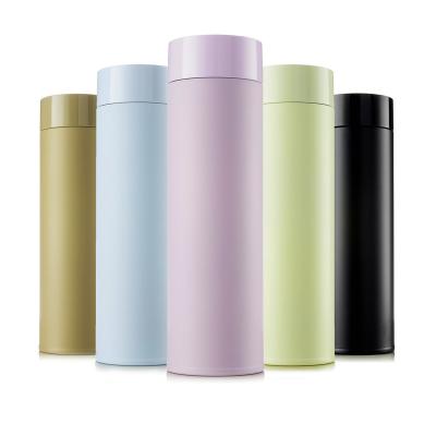 China PORTABLE Mirror Color Ultralight Slim Mirror Color 316 Stainless Steel Thermos Inner Thermos Mug Double Rotate for sale