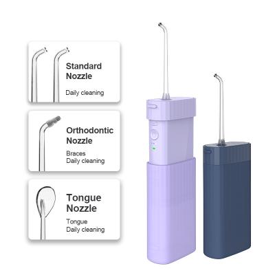 China IPX7 Waterproof Cordless Portable Water Teeth Remover with 3 Modes 4 Jets Rechargeable Dental Oral Irrigator for Travel Home Braces for sale