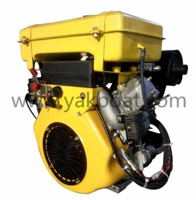 China Air Cooled Diesel Engine With 25 Hp Double Cylinder 4 Stroke From Mechanical Engineering for sale