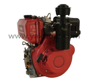 China 12HP 4 Stroke 1 Cylinder Single Cylinder Portable Concrete Mixer Air Cooled Diesel Engine for sale