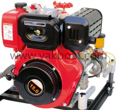 China Longpower China 15HP Portable Single Suction Diesel Fire Pump for sale