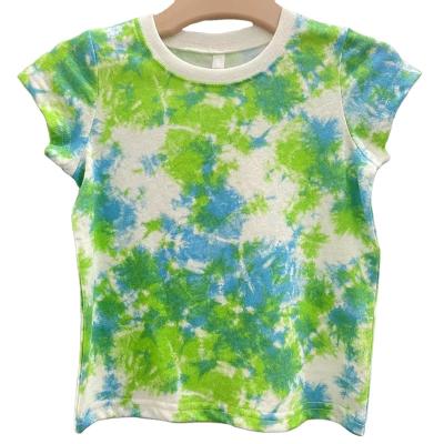 China Anti-Shrink Wholesale Tie Dye T-Shirts Blank Custom Organic Cotton Mix color custom unisex baby plain tshirt for sale