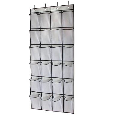 China Space Saving Shoe Clothes Closet Organizers Hanging and Storage Shelves Hat Rack with Large Shelf and Side Mesh for sale