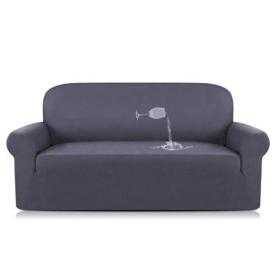 China Elastic Breathable Comfort Spandex Suede Water Repellent Slip Sofa Cover for sale