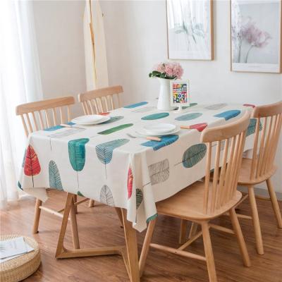 China Restaurants Kitchen Waterproof Fancy Printed PVC Tablecloths for sale