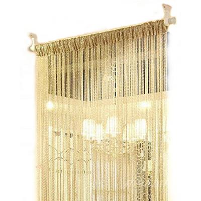 China Insulated Flat Decorative Door String Curtain Ribbon Room Divider Door Curtain for sale