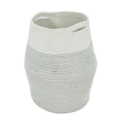 China Sustainable Home Storage Cotton Large Blanket Rope Woven Storage Basket for sale