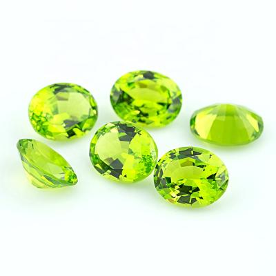 China Star Semi Precious Gemstone Loose Oval Cut 8*10mm Synthetic Gemstones For Jewelry Making for sale