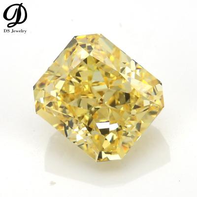 China Color Change Zircon Lab Diamond Rectangle Radiant Cut Loose Synthetic Gemstone High Quality for sale