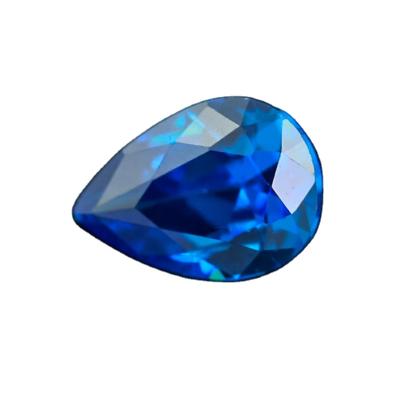 China Swiss Blue Aquamarine Star Pear Shape Gemstone CZ Stone Price for sale