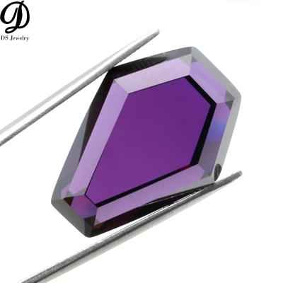 China Good Quality Set Size Or Color Fire Large Hexagon Cut Zircon For Jewelry Making for sale