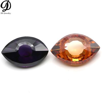 China Fire Eye Shape Zircon Color Set Or Special Cut Cubic Zirconia For Fine Jewelry for sale