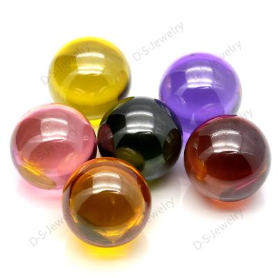 China Good Chemical Stability China Grades Cheap Colored Zircon Bright Round Beads CZ Gemstone for sale