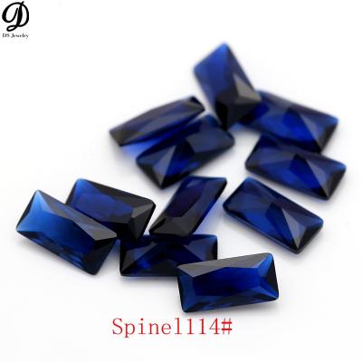 China High Quality Color Changing Wuzhou Stones Rectangle 114# Semi-precious Synthetic Spinel for sale