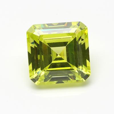 China Synthetic Spinel Asscher Color Change Cut Gem Stone Price Blue Green for sale