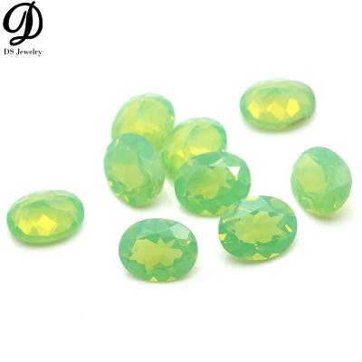 China Color Change Dongshi Jewelry Factory Direct Sales Oval Nanostial Artificial Gems for sale