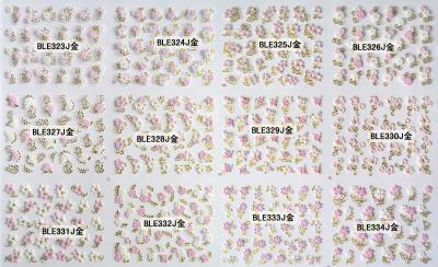 China 3D Nail Decals Tip Nail Art Sticker Mix Color Self-adhesive Flower Decal Decoration-BLEJ for sale