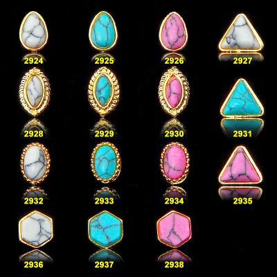 China Hot NEW Wholesale Alloy Jewelry 3D Nail Art Jewelry Nail rhinestones Sticker Supplier Number ML2924-2938 for sale