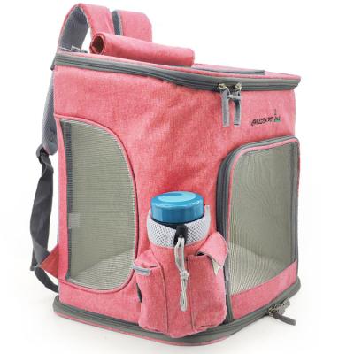 China Breathable Pet Sling Backpack Puppies Cage Carrier Bag Large Pet Carrier Backpack Durable High Quality Soft Backpack Bag for sale