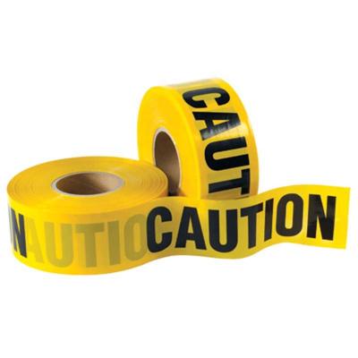 China yellow pe warning device tube adhesive tape warning MWPT-003 for sale