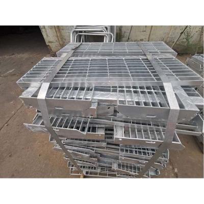 China Professional Manufacturer Of Galvanized Steel Stepped Drain With Stainless Steel Grille Cover MWGS-006 for sale