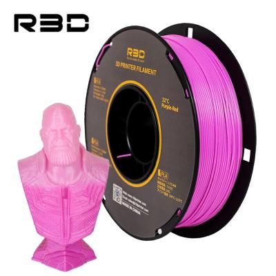 China R3D 1.75mm 1KG Color Changing PLA Filament For 3D Printer Direct Supplier Neat Winding No Tangle 210*210*90mm for sale