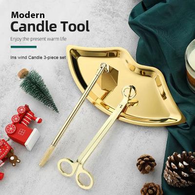 China Trim Wick Stainless Steel Candle Wick Trimmer Candle Extinguisher Premium Custom Wholesale Candle Wick Scissors for sale