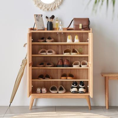 China Solid wood cabinet shoe cabinet (from the cabinet to the other) adjustable wood H9092 for sale