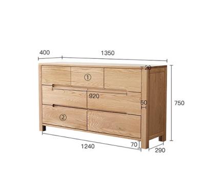 China (Other)Adjustable Global Graduated Sideboard Set Solid Wood Storage Sideboards Cabinet for sale