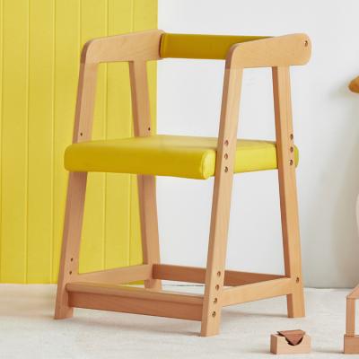 China E2121 Nordic Style Solid Wood Lifting Children Study Chair For Students Study Room Solid Wood Furniture for sale