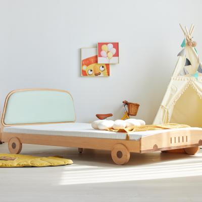 China H5019 Nordic Style Stable Quality Bed Piece Set Car Shaped Children's Bed Solid Wood Bed for sale