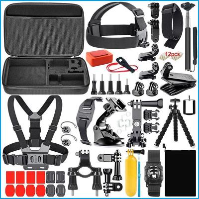 China Support 65-in-1 News Theme Action Camera Accessories Bundle For Disappear Pro Hero Camera Accessories for sale