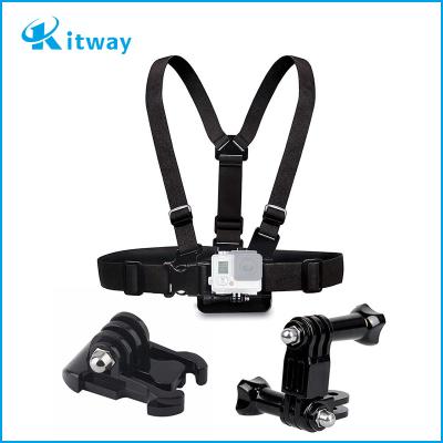 China PC A Fast Delivery Sport Model Camera Trunk Body Strap With Three Way Fit Base For Gopro Hero 7 Session 6 5 4 3 for sale