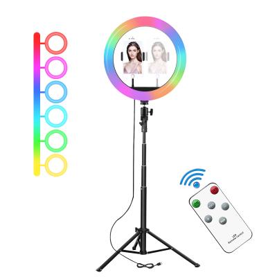 China 12-inch 30cm Ring Light with Tripod for Photography Multicolor Photography RGB Fill and Ring Light X-409-10G for sale