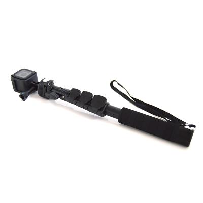 China Hot Sales Support Gopros Camera Telescoping Selfie Stick Tripod Mount Monopod Length 45cm-133cm For Gopro 7/6/5/4 for sale