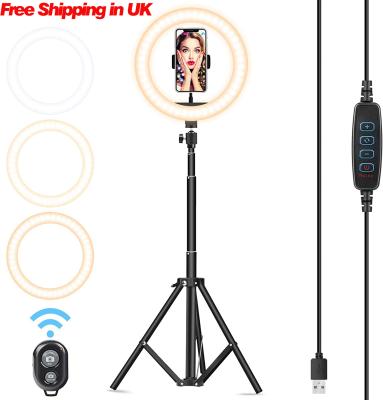 China Free Shipping UK 10 Inch Small Living Desk With 1.6m Tripod Ring Light X-409-10D for sale