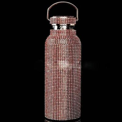 China 2022 PORTABLE New Design Mounted Silver Gold Water Bottle Stainless Steel Vacuum Insulated Flasks Water Bottle for sale