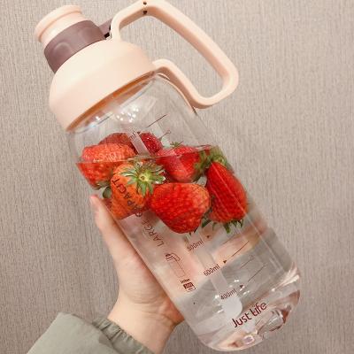 China Sustainable Gym Sports Large Capacity 1600ML Portable Plastic Water Bottles hot-selling for sale