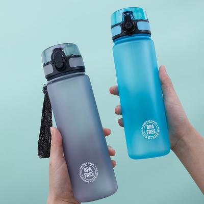 China 600ml BPA Free Sustainable Sport Water Bottle Gym Shaker Plastic Water Bottles Sports Bottle for sale