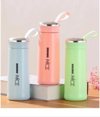 China Viable glass coating Nice water bottle simpledepartment store student bottle creative gift bottle for sale