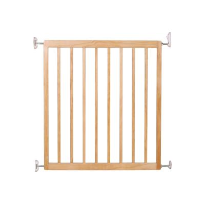 China Easy Install High Quality Indoor Automatic Narrow Gate Stairs Indoor Pet Child Safety Wooden Gate for sale