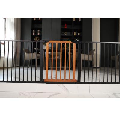 China Wholesale Baby Retractable Door Safety Gate for Baby Safety Gate Wooden and Metal Baby Safety Gate for sale