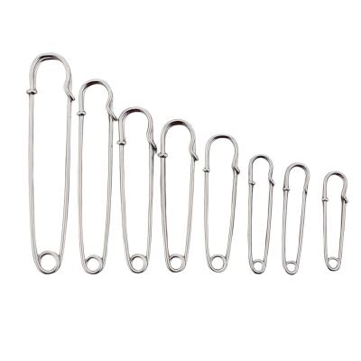 China Extra Large Factory Direct Garment Accessories Thick Sweater Needle Nickel Plated Stainless Steel Safety Pins For Blankets Edges Kilts Crafts for sale