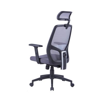 China Adjustable Height PU Luxury Swivel Desk Chairs Comfortable High Back Adjustable Headrest Chair Office Chair for sale