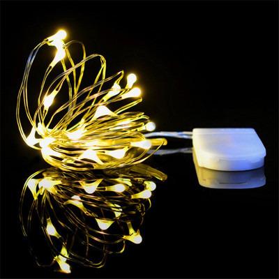 China Modern LED2 m Copper Lamp Series Seven Lights Line Christmas Atmosphere Decoration Lamp Pearl Color Flash One Night Light for sale