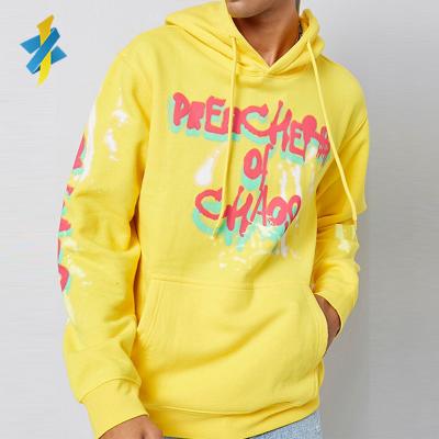 China New custom made men's fashion street wear breathable print designer heavy oversized hoodie sweat suit for men for sale