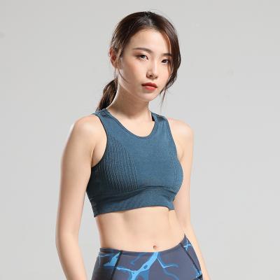 China Good Quality Anti-Shrink Comfortable Gym Sports Custom Hollow Sports Bra for sale