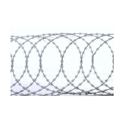 China Galvanized Steel Wire Barb Wire Price Per Roll Razor Galvanized Import Barbed Wire for sale