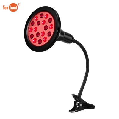 China Popular Amazon Red Light 20W 660nm 850nm IR Blood Vessel Removal Near Infrared LED Skin Beauty Home Light Therapy Lamp With Stand for sale